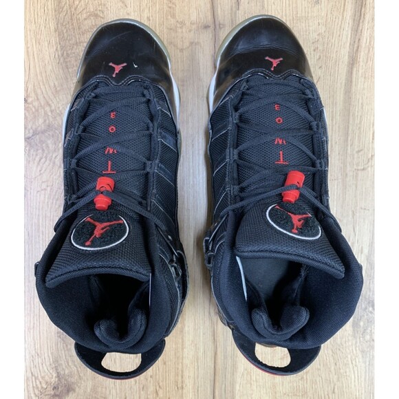Nike Air Jordan 6 Rings Sneaker Shoes Black Red 322992-064 Men’s Size 11.5